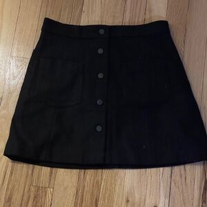 Black Wool skirt from Zara